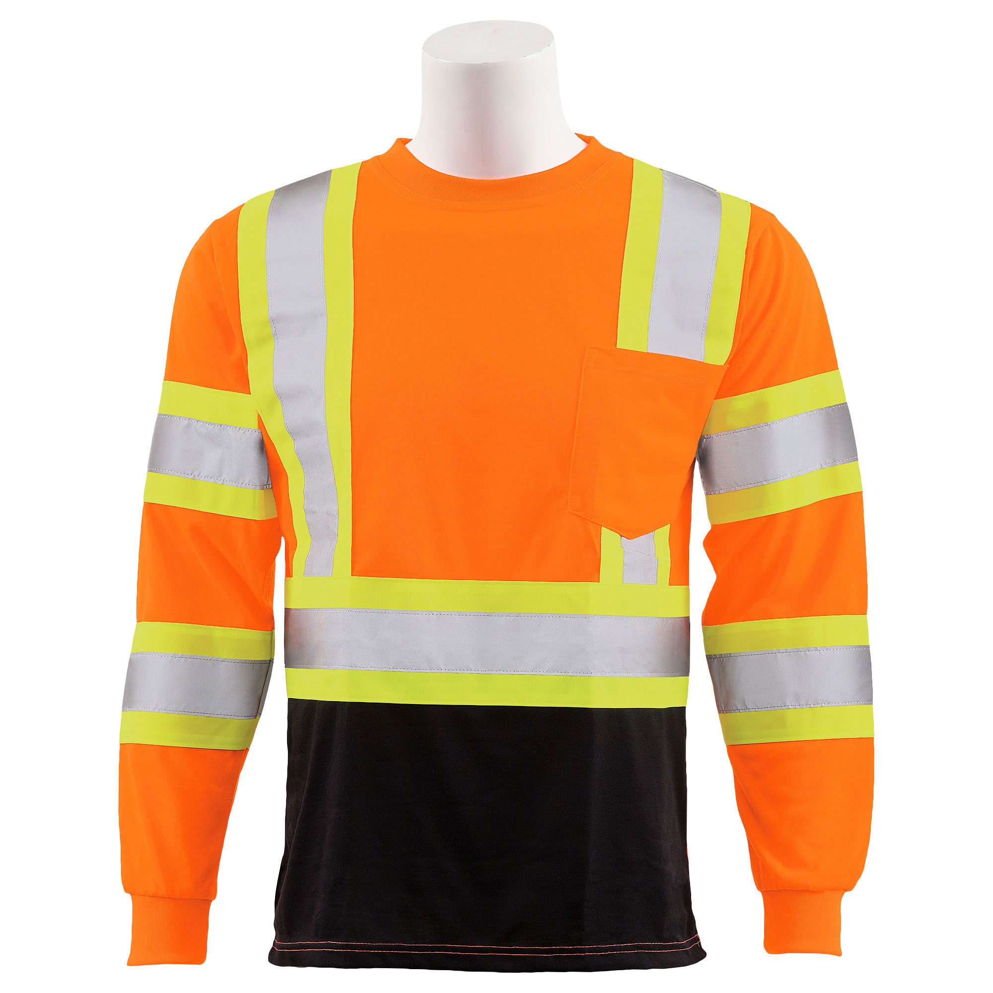 ERB Class 3 Hi-Viz Long Sleeve Black Bottom