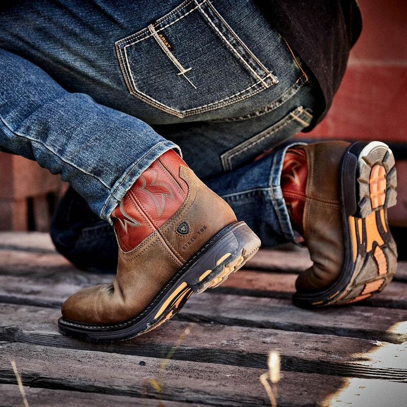 Ariat WorkHog Wide Square Toe Steel Toe Work Boot- #10006961