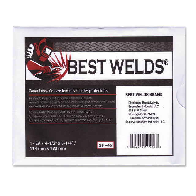 Best Welds Welding Cover Lens, 4.5" x 5.25"