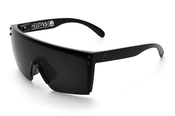 Heat Wave Lazer Face Sunglasses: Black Frame/Black Lens Z87+ - HardHatGear