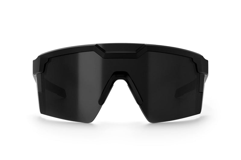 Heat Wave Future Tech Sunglasses: Black Frame/Black Lens Z87+ - HardHatGear