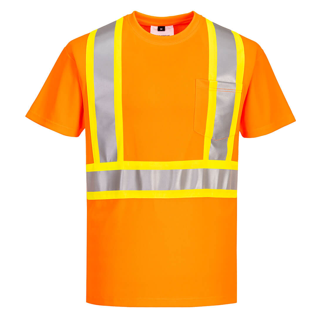 Portwest Hi-Vis X Back Contrast Tape T-Shirt S/S - CA110