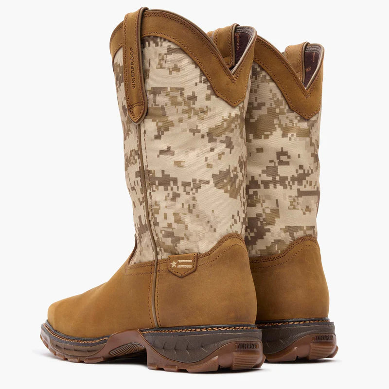 Durango Men's 12" Dusty Brown/Digital Camo Waterproof Steel Toe Durango Maverick XP #DDB0207
