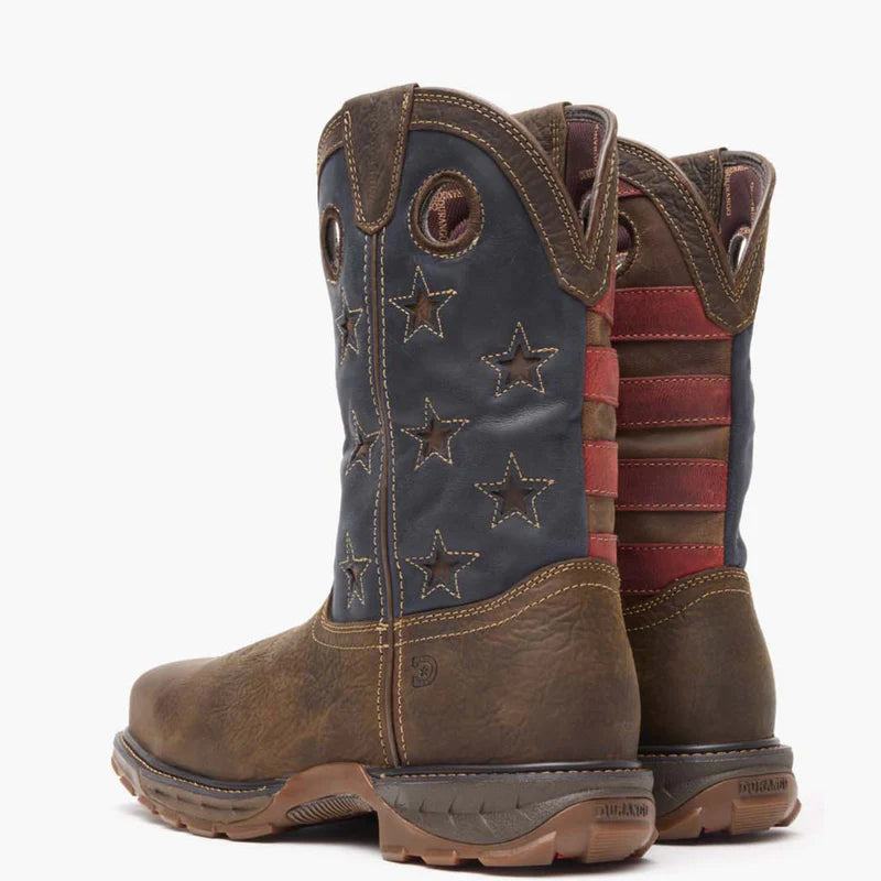 11" Western Waterproof Dark Brown/Vintage Flag Composite Toe Durango® Maverick XP™ #DDB0366