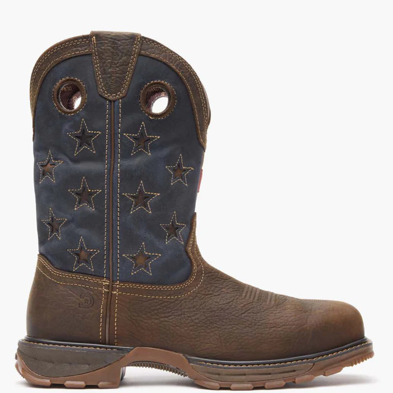 11" Western Waterproof Dark Brown/Vintage Flag Composite Toe Durango® Maverick XP™ #DDB0366