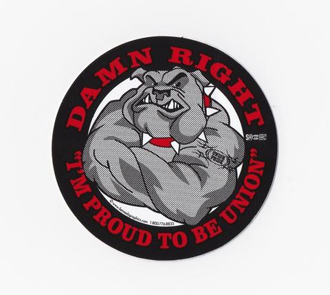 "Trust Me I'm Union" Hard Hat Sticker - Funny Helmet Decal By BIEKRSTUFFUS