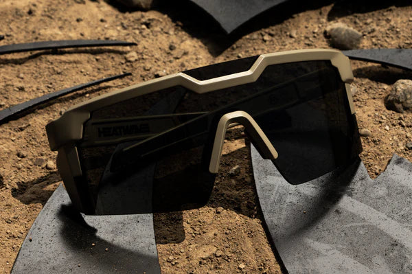 Future Tech Sunglasses: Desert Tan Frame Z87+