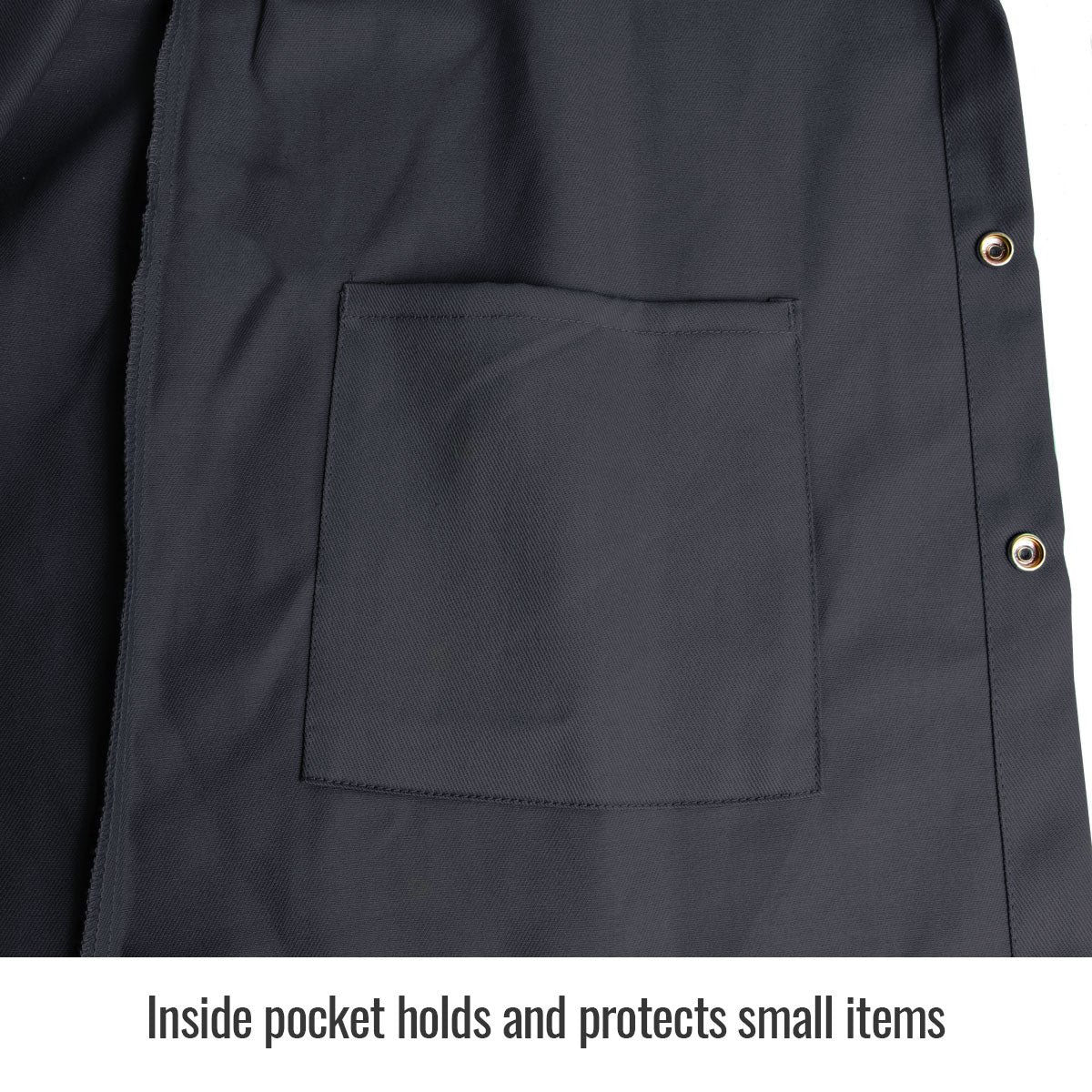 Black Stallion Flame-Resistant Cotton Welding Jacket, Black #FBK9-30C