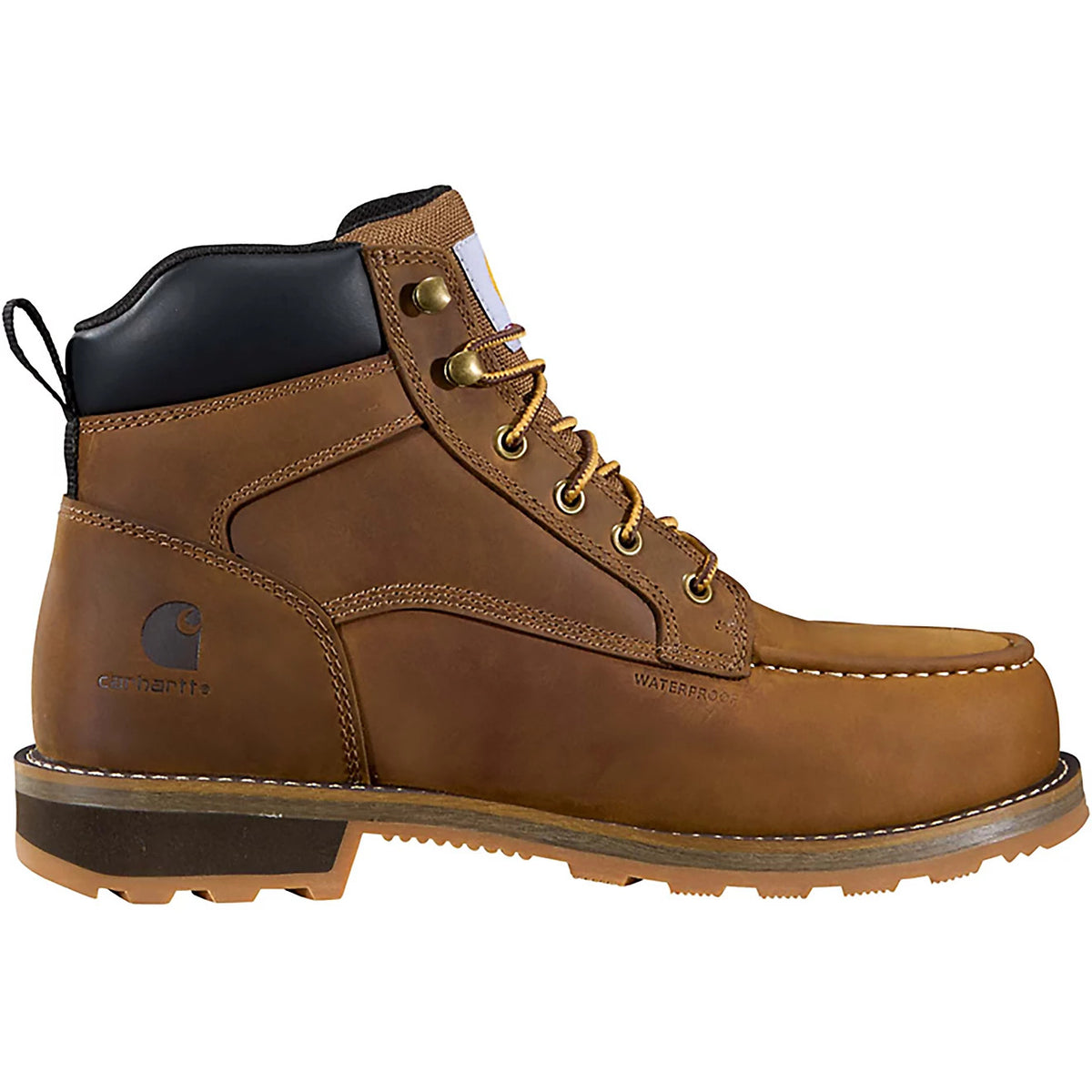 Carhartt Grafton 6" Waterproof Steel Moc Toe Boot - Dark Tan #FT6260-M
