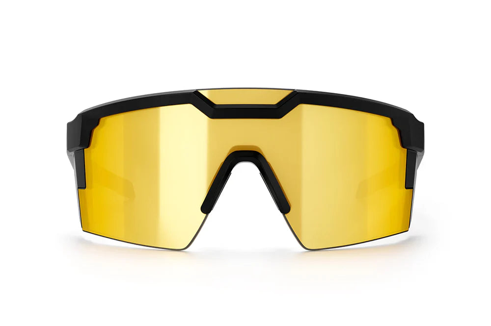 Heat Wave Future Tech Sunglasses: Gold Rush Lens/Black Frame Z87+