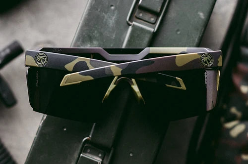Heat Wave Future Tech Sunglasses: Fleck Camo Z87+ Polarized