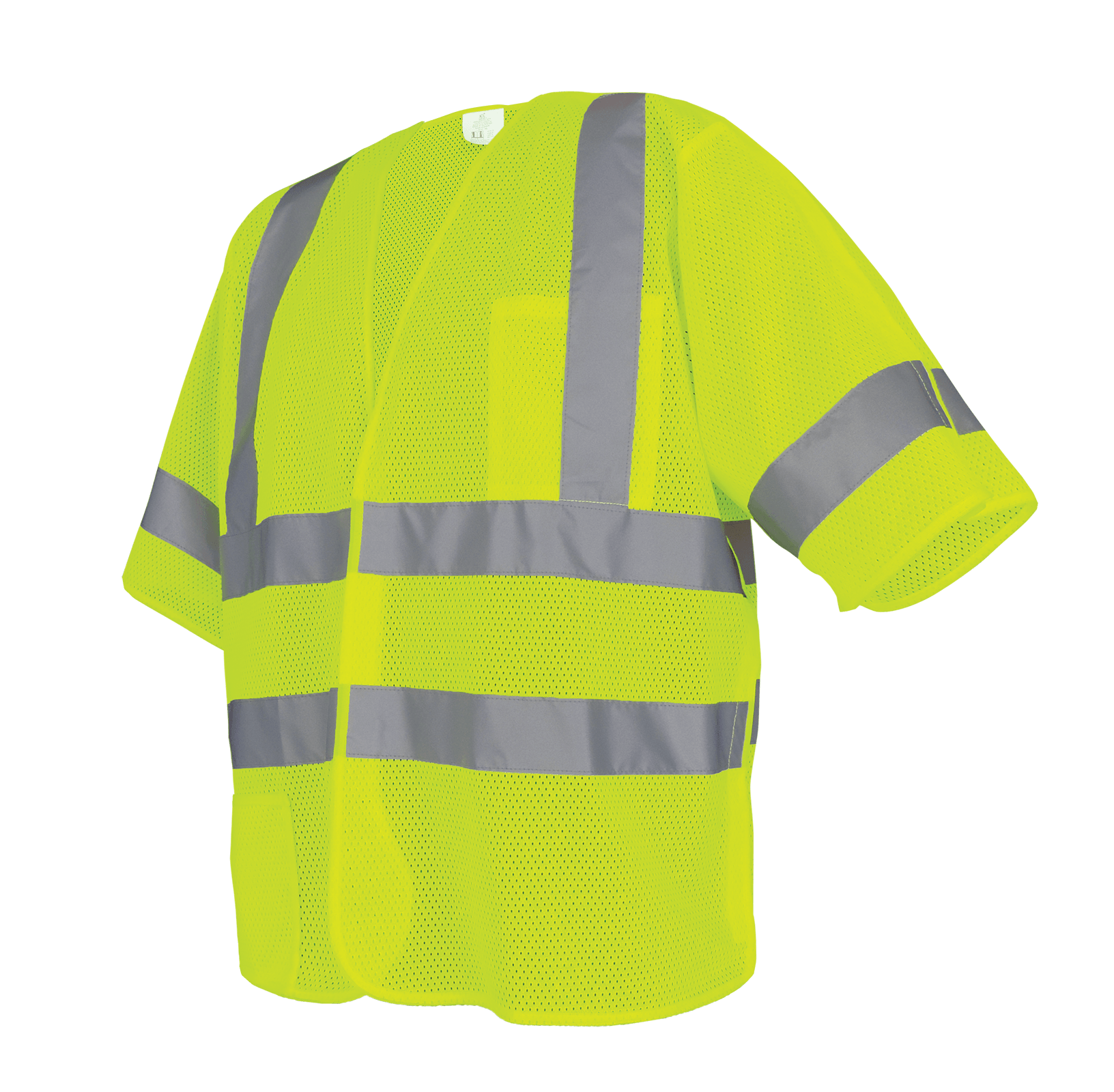 FrogWear® HV Lightweight Mesh Polyester Breakaway Safety Vest - GLO-011BA
