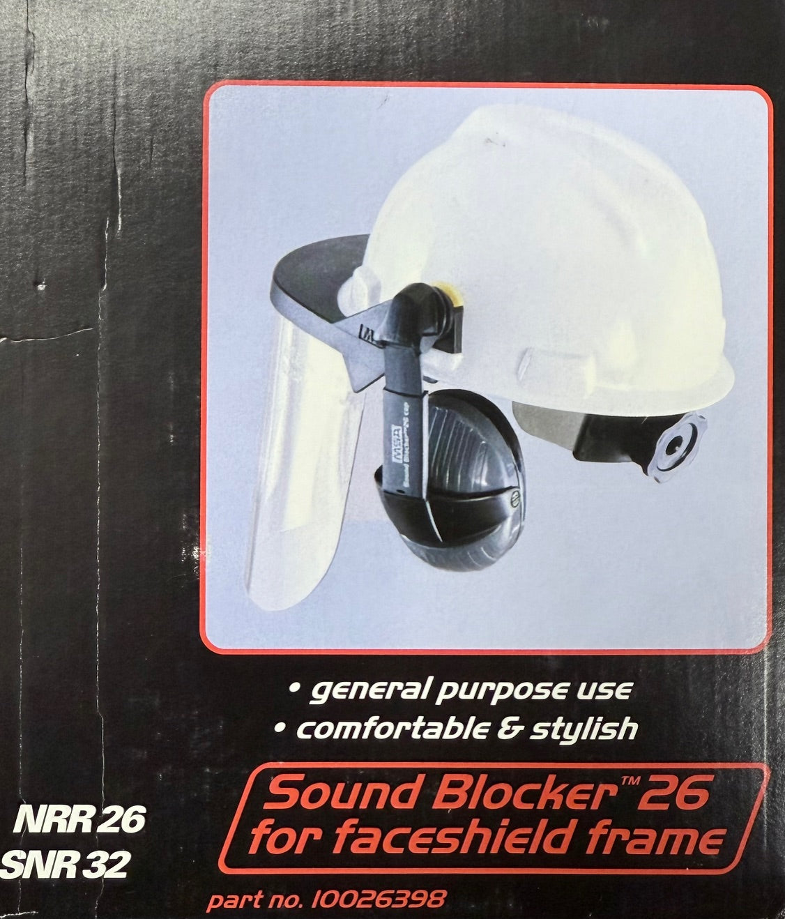 MSA Sound Blocker 26 For Faceshield Frame #10026398 Discontinued