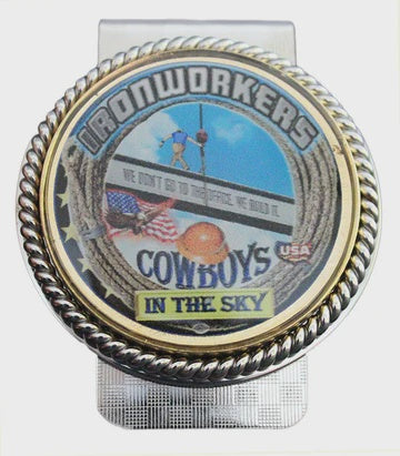 Ironworkers Cowboys in the Sky Money Clip #BW-MC-CS