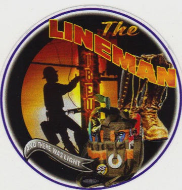 Lineman Premium Hard Hat Sticker #BW8