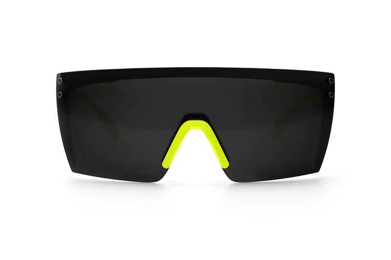 Heat Wave Lazer Face Sunglasses: Live Wire Frame/Black Lens Z87+ - HardHatGear