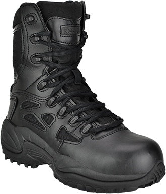 Reebok Men's Rapid Response 8" Side-Zip Waterproof Soft Toe Boot #RB8877