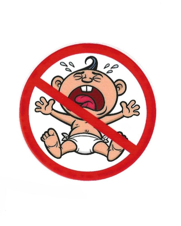 New Design "No Whiners/ No Cry Baby" Hard Hat Sticker #S33