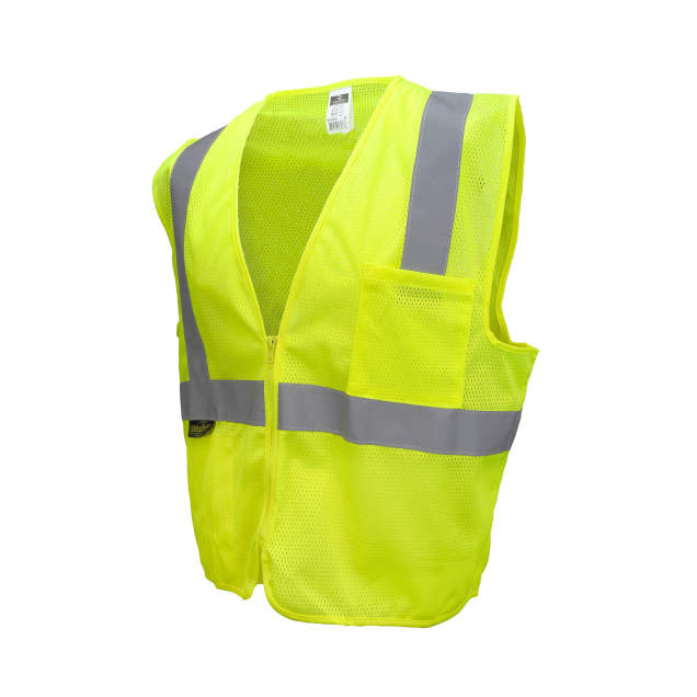 Radians Class 2 Vest Mesh w/ Zipper - Lime