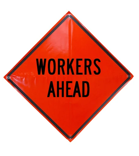 Cortina 48" Vinyl Non-Reflective Road Sign