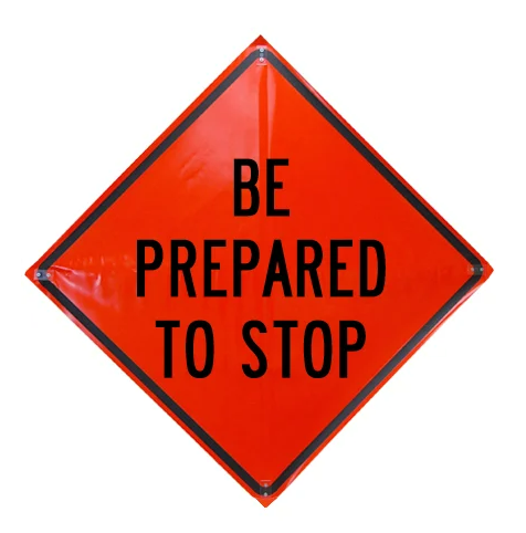 Cortina 48" Vinyl Non-Reflective Road Sign