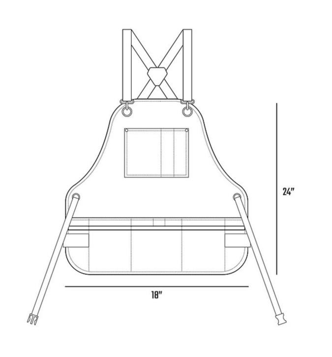 2W Tool Bib Apron- A02