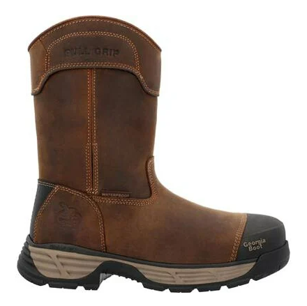 Georgia Boot Durablend Edge 10" Waterproof Alloy Toe Pull On Work Boot