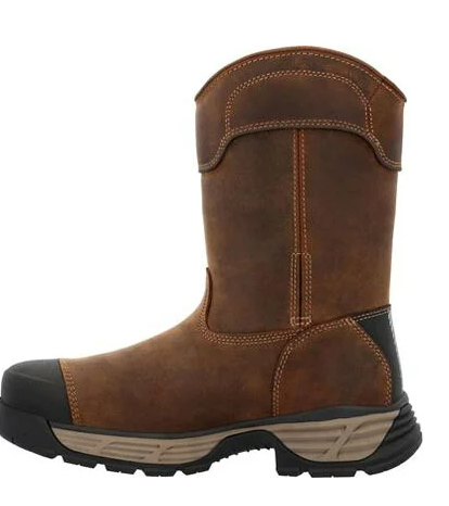 Georgia Boot Durablend Edge 10" Waterproof Alloy Toe Pull On Work Boot