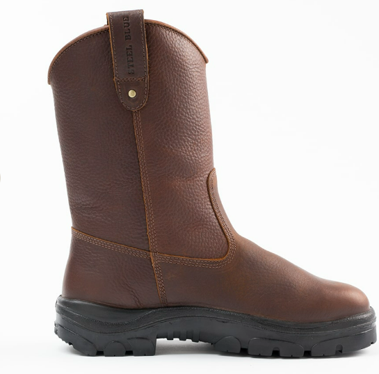 Steel Blue Round Toe 10" Heeler-Steel Toe- #812915