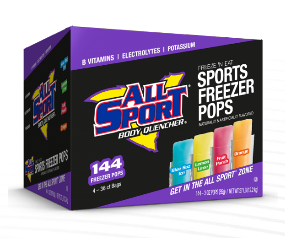 ALL SPORT Body Quencher Freezer Pops