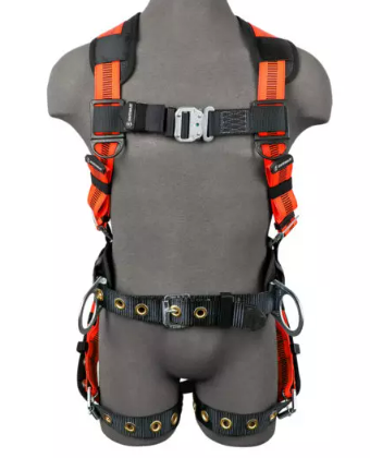 Safewaze V-Line Construction Harness: 3D, QC Chest, TB Legs