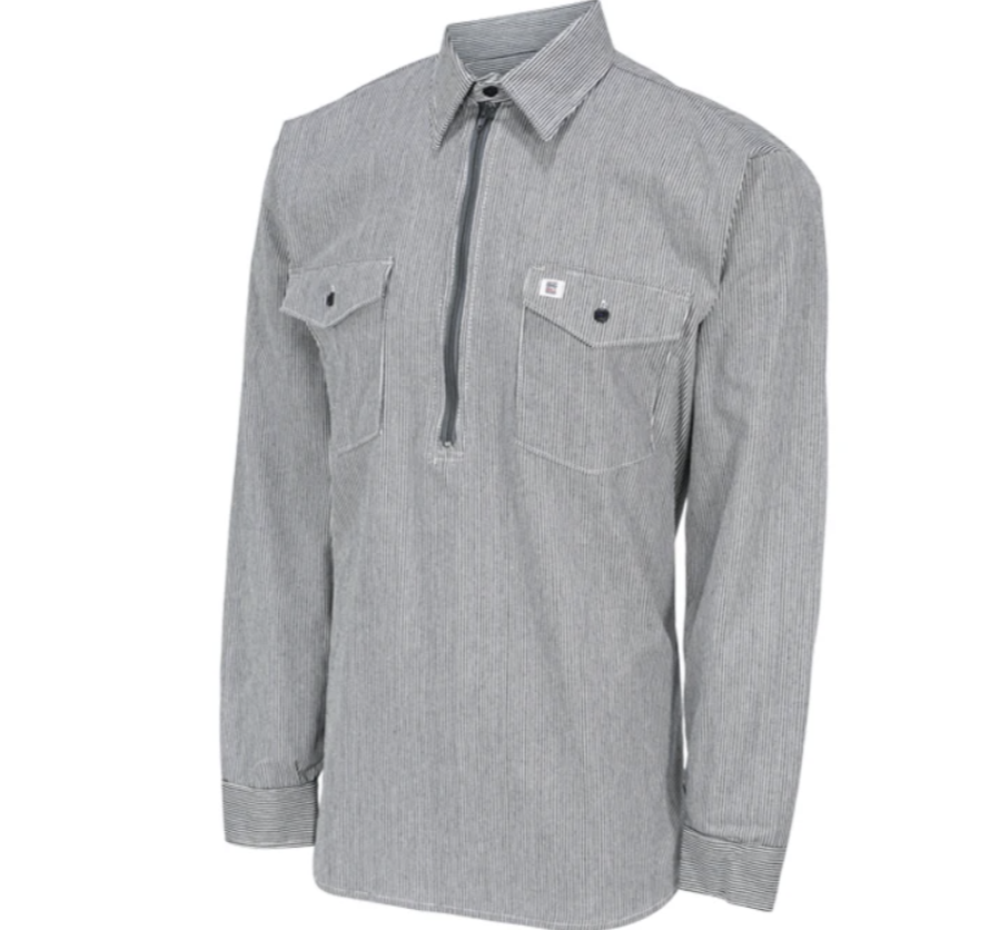 Big Bill Zip Up Hickory Long Sleeve Shirt