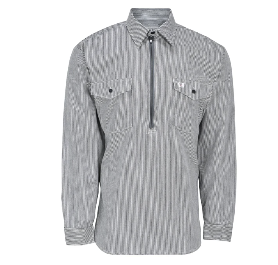 Big Bill Zip Up Hickory Long Sleeve Shirt