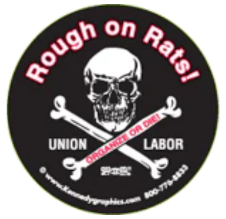 Rough On Rats Skull & Cross Bone Hard Hat Sticker #S72