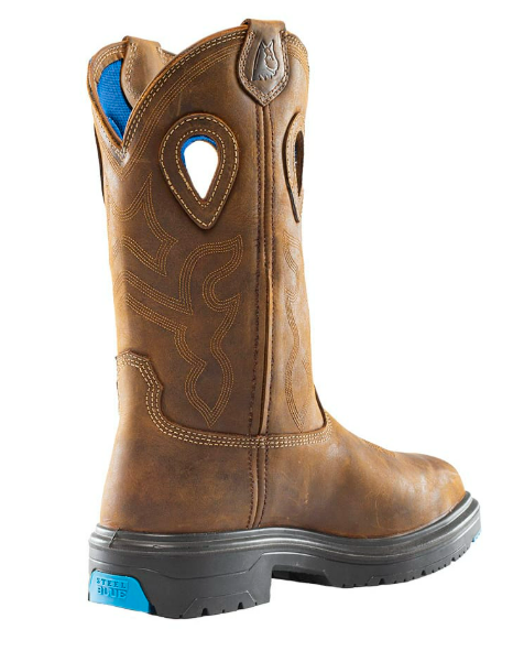 Steel Blue-Blue Heeler Met Steel Toe Work Boot#813904