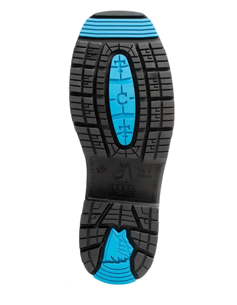 Steel Blue-Blue Heeler Met Steel Toe Work Boot#813904