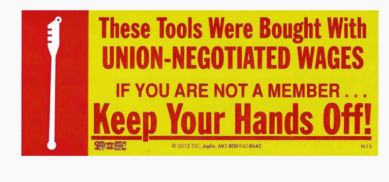 Keep Your Hands Off! w/Glasscutter Toolbox Decal #H-11
