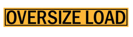 Dicke Oversize Load - 5' Banner, Non-Refl #B5ONR