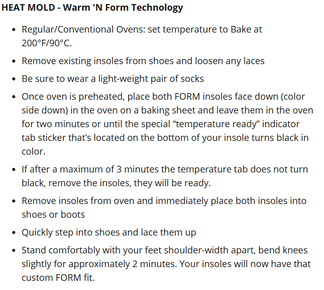Form Insoles - Maximum Support - Thick Cushion