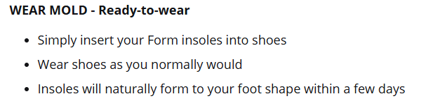 Form Insoles Maximum Support - Heavy Duty 225lbs +