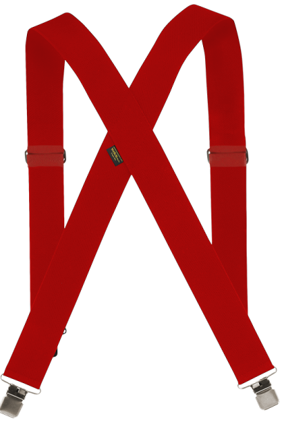 Welch 2" X-Back Gator Clip Suspenders