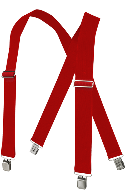 Welch 2" X-Back Gator Clip Suspenders