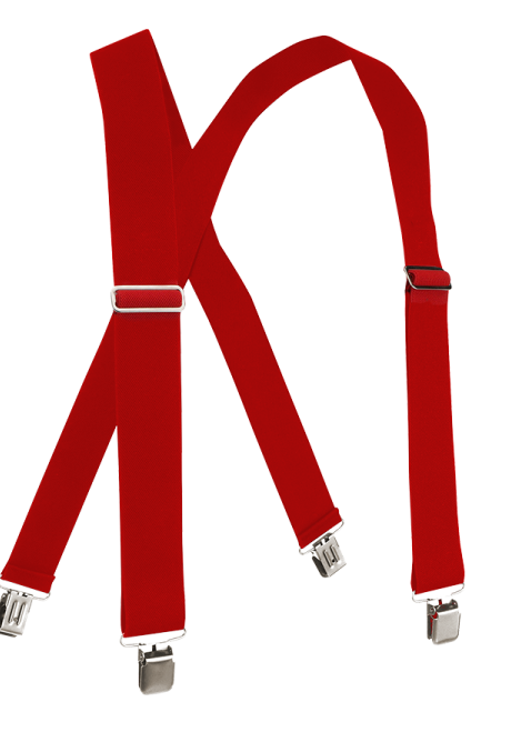 Welch 2" X-Back Gator Clip Suspenders