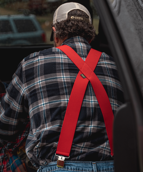 Welch 2" X-Back Gator Clip Suspenders