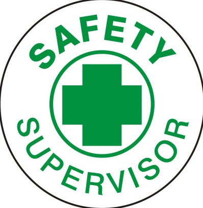 Safety Supervisor Hard Hat Marker HM-143