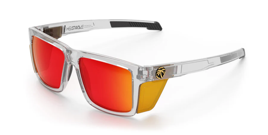 Heat Wave Performance Vise Sunglasses: Vapor Clear Frame Sunblast Lens Z87+