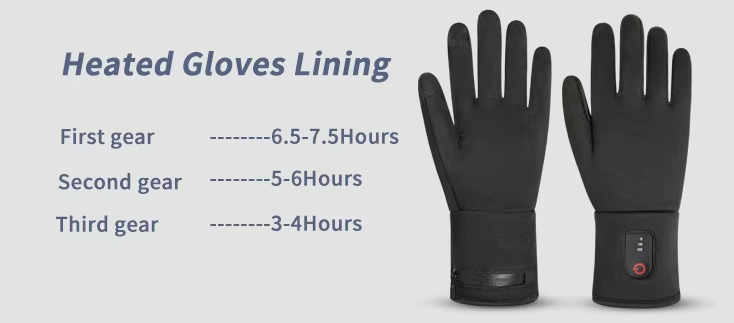 RR Safety Rechargeable Heated Glove Liners with Lithium Battery Pack