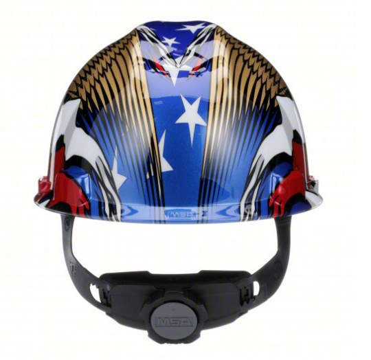 MSA Cap Hard Hat w/ USA Flag and Eagles #10052947