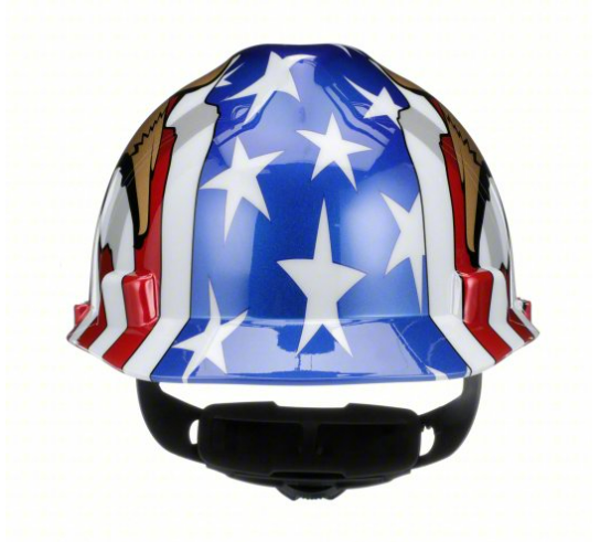 MSA Cap Hard Hat w/ USA Flag and Eagles #10052947