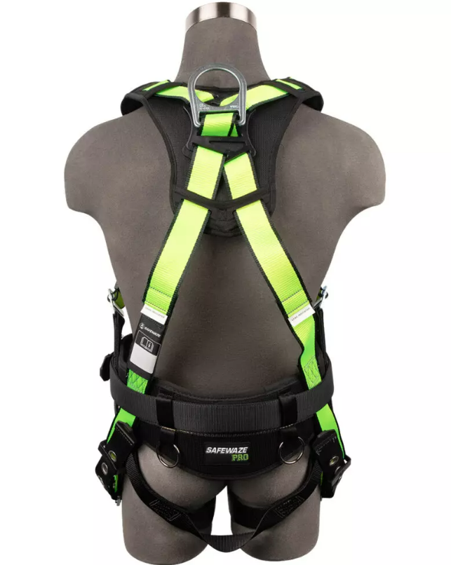Safewaze PRO Construction Harness: 3D, MB Chest, TB Legs #FS160